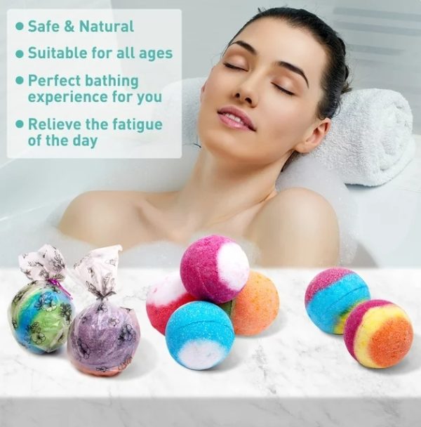 Christmas Bath Bombs for Kids, 6 PCs Bath Bombs with Crystal Toys inside, Bath Bombs with Christmas Packing Bag, Gift for Christmas Stock Stuffer - Image 19